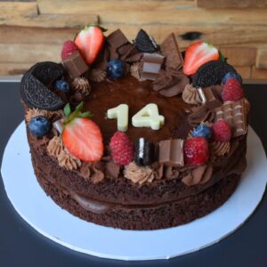 Brownie taart